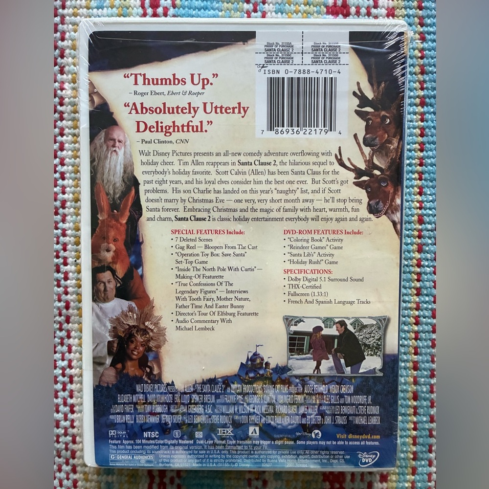 Santa Clause 2 (DVD, 2002) NEW, SEALED, Tim Allen, Judge Reinhold - Picture 2 of 2